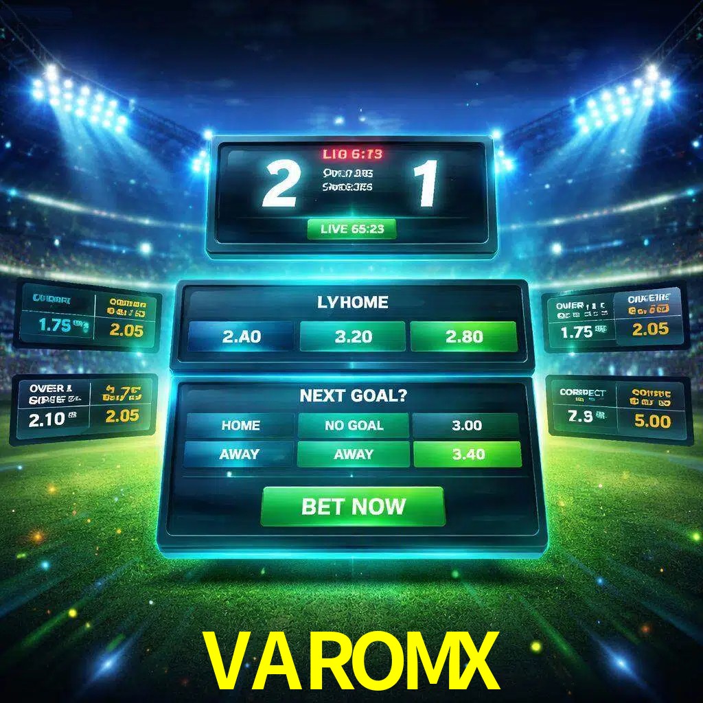 Vista de apuestas en vivo VAROMX durante un partido en curso