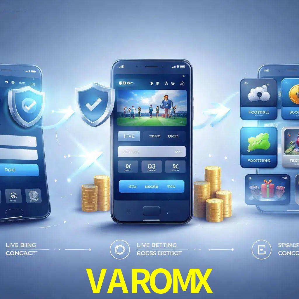 Pasos de acceso a la app VAROMX en pantalla de teléfono móvil